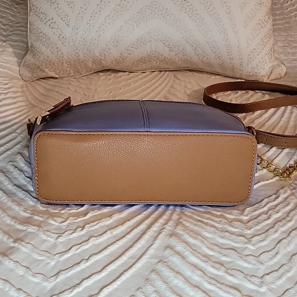 Anne Klein Sawyer Bag Sky Blue Classic Curves  24" Drop Strap crossbody - Picture 7 of 15